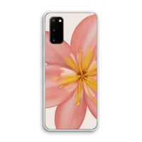 Pink Ellila Flower: Samsung Galaxy S20 Transparant Hoesje