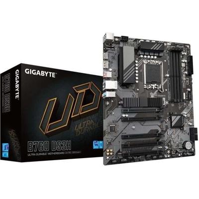 Moederbord - GIGABYTE - B760 DS3H - Intel 14e generatie compatibel - DDR5 tot 7600MHz - 2x PCIe 4.0 M.2