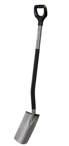 Fiskars Ergonomic ronde tuinspade | Grijs - 1066710
