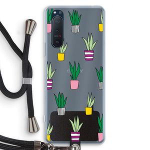Sanseveria: Sony Xperia 5 II Transparant Hoesje met koord