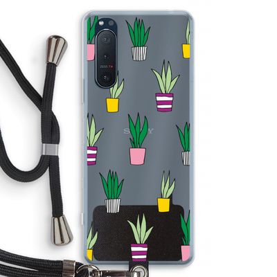 Sanseveria: Sony Xperia 5 II Transparant Hoesje met koord