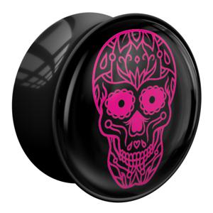 Double Flared Plug met Magic Skull Design Acryl Tunnels & Plugs