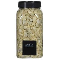 Mica Decorations decoratie steentjes - geel - 1 kilo - 650ml - hobby steentjes
