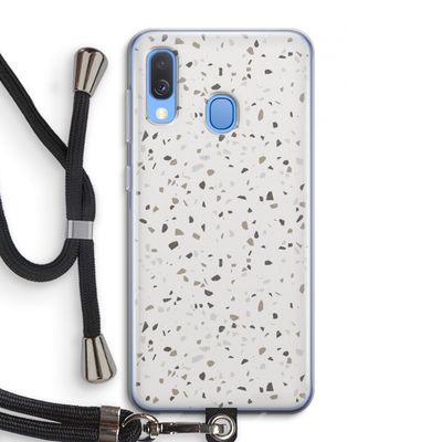 Terrazzo N°14: Samsung Galaxy A40 Transparant Hoesje met koord