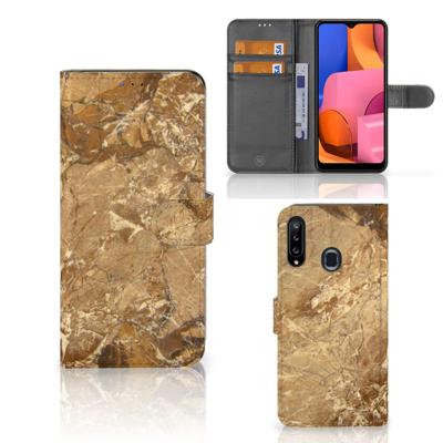 Samsung Galaxy A20s | Bookcase | Marmer Creme