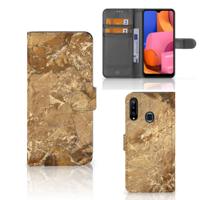 Samsung Galaxy A20s | Bookcase | Marmer Creme