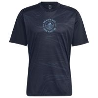 adidas Hardloopshirt Running For The Oceans - Zwart/Blauw