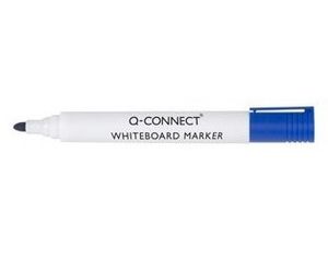 Q-CONNECT KF26036 markeerstift 10 stuk(s) Kogelpunt Blauw