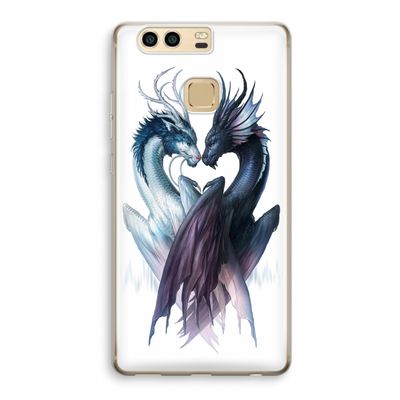 Yin Yang Dragons: Huawei P9 Transparant Hoesje