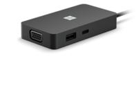 Microsoft Surface USB-C Travel Hub Bedraad USB 3.2 Gen 2 (3.1 Gen 2) Type-C Zwart