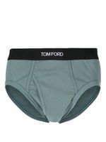TOM FORD slip à taille logo - Vert