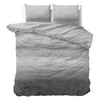 Dekbedovertrek Katoen - Lits-Jumeaux (240x220 cm) - Grijs Flanel - Dessin: Patroon - Dreamhouse - Dekbed-Discounter.nl