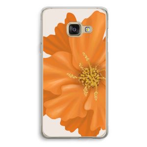 Orange Ellila flower: Samsung A3 (2017) Transparant Hoesje