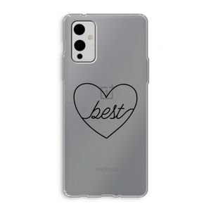Best heart black: OnePlus 9 Transparant Hoesje