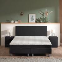 Boxspring Julia Relax 180x210 Cm Zwart Incl. Montage Vlak Dekbed Discounter - Dekbed-Discounter.nl