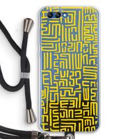 Majorelle Blue Print: Honor 10 Transparant Hoesje met koord