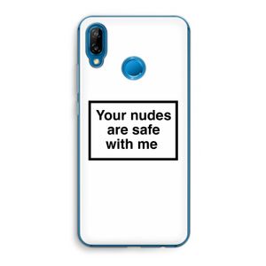 Safe with me: Huawei P20 Lite Transparant Hoesje