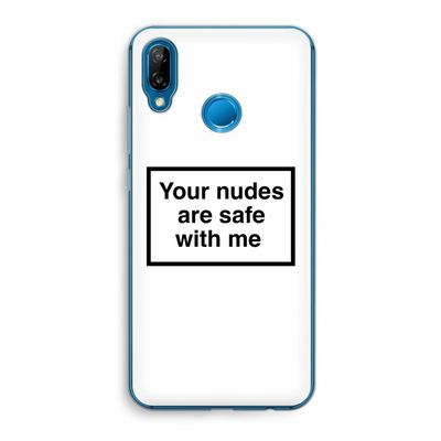 Safe with me: Huawei P20 Lite Transparant Hoesje