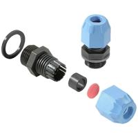 Weidmüller 2722240000 Wartel Met dichting, Met trekontlasting, Slagvast M20 Polyamide 6 Zwart, Blauw 50 stuk(s)