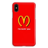 I'm lovin' you: iPhone XS Max Volledig Geprint Hoesje