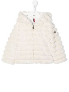 Moncler Enfant doudoune en fourrure artificielle - Blanc