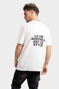 Quotrell La Vie T-Shirt Heren Wit/Zwart - Maat XS - Kleur: Wit | Soccerfanshop