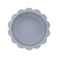 Dutsi - Welpje Serie - Siliconen Babykommetje met Leeuwen Ontwerp - 350ml - Pastelblauw - thumbnail