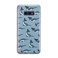 Narwhal: Samsung Galaxy S10e Transparant Hoesje