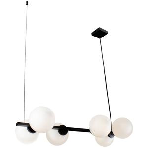 ECO-Light Pendelleuchte 9110-S6 NERO Hanglamp E14 Wit, Zwart