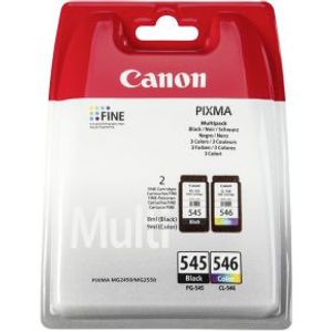 Canon PG-545/CL-546 Multipack inktcartridge 2 stuk(s) Origineel Zwart, Cyaan, Magenta, Geel