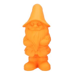 Tuinkabouter beeldje Dutch Gnome - neon oranje - 25 cm - decoratieve tuinbeeldjes