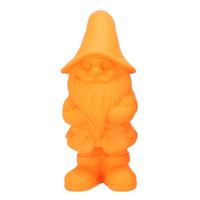 Tuinkabouter beeldje Dutch Gnome - neon oranje - 25 cm - decoratieve tuinbeeldjes