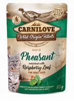 CARNILOVE CAT POUCH Nat kattenvoer Fazant, Frambozenblad 85 g