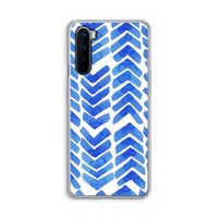 Blauwe pijlen: OnePlus Nord Transparant Hoesje
