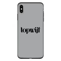 Topwijf Grijs Zwart: iPhone XS Max Tough Case