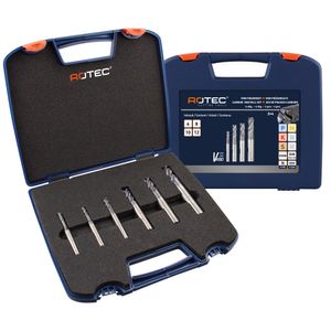 Rotec VHM frezenset &apos;645 VARIO&apos;, 4-dlg, ø6-12 - 6459612