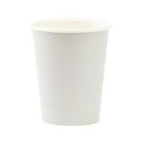 Feestbekers met hoesjes - 8x - zilvergrijs - papier - 250ml