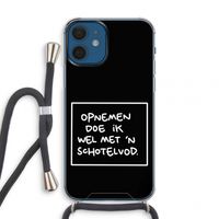 Schotelvod: iPhone 12 mini Transparant Hoesje met koord