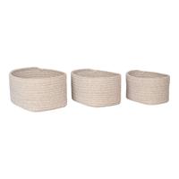 Joseph - manden - beige - katoen - set van 3
