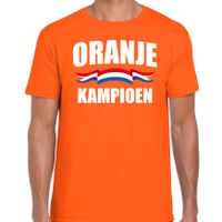 Oranje kampioen t-shirt Holland / Nederland supporter voor heren tijdens EK/ WK - thumbnail