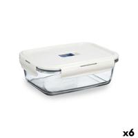 Hermetische Lunchtrommel Luminarc Baltic Crème Glas 1,22 L (6 Stuks)