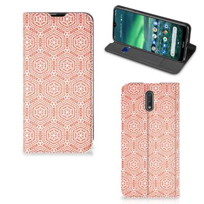 Nokia 2.3 | Hoesje met Magneet | Pattern Orange