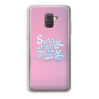 Sorry not sorry: Samsung Galaxy A8 (2018) Transparant Hoesje