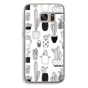 Cactusmotief: Samsung Galaxy S7 Transparant Hoesje