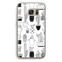 Cactusmotief: Samsung Galaxy S7 Transparant Hoesje