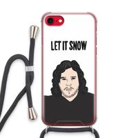 Let It Snow: iPhone SE 2020 Transparant Hoesje met koord
