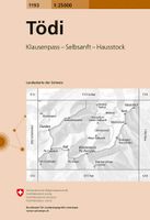 Wandelkaart - Topografische kaart 1193 Tödi | Swisstopo - thumbnail