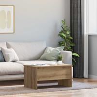 Salontafel artisanaal eikenkleurig 80 x 50,5 x 42,5 cm