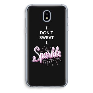 Sparkle quote: Samsung Galaxy J5 (2017) Transparant Hoesje