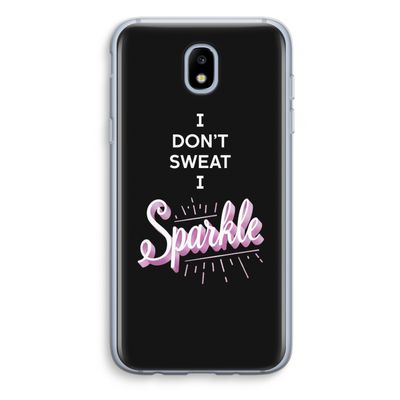 Sparkle quote: Samsung Galaxy J5 (2017) Transparant Hoesje